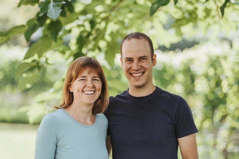Die Gastgeber Lisa und Florian vom Dornerhof in Meran